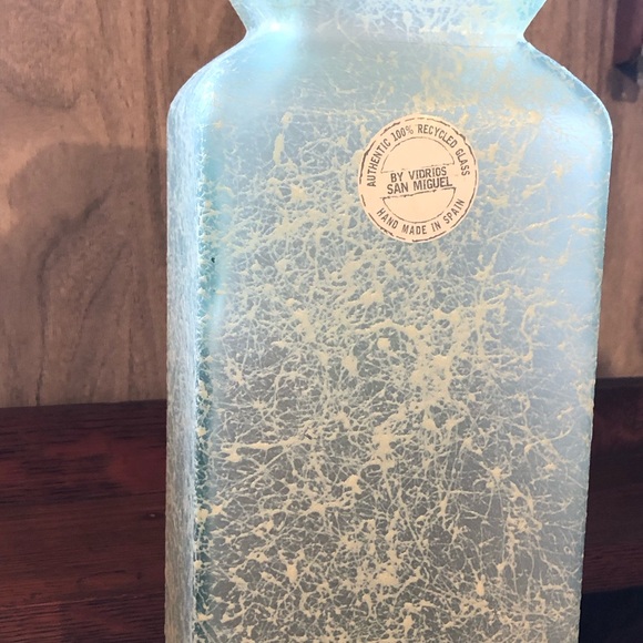 8226 VIDRIOS San Miguel SPAIN Vase Green Vase 100% Recycled Glass - Picture 4 of 13